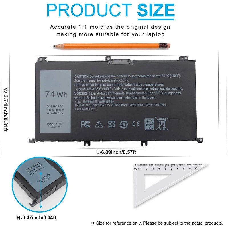357F9 Laptop Battery For Dell Inspiron15 7000 7559Series
