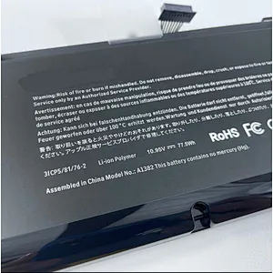 A1382 Laptop Battery for Apple Macbook Pro 15