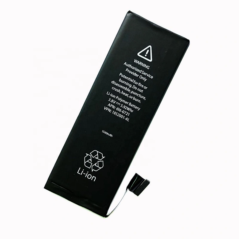 1560mAh Li-Polymer Internal Mobile Phone Battery For iPhone 5S Rechargeable Replacement New 0 Cycle Tested iPhone 5s Battery