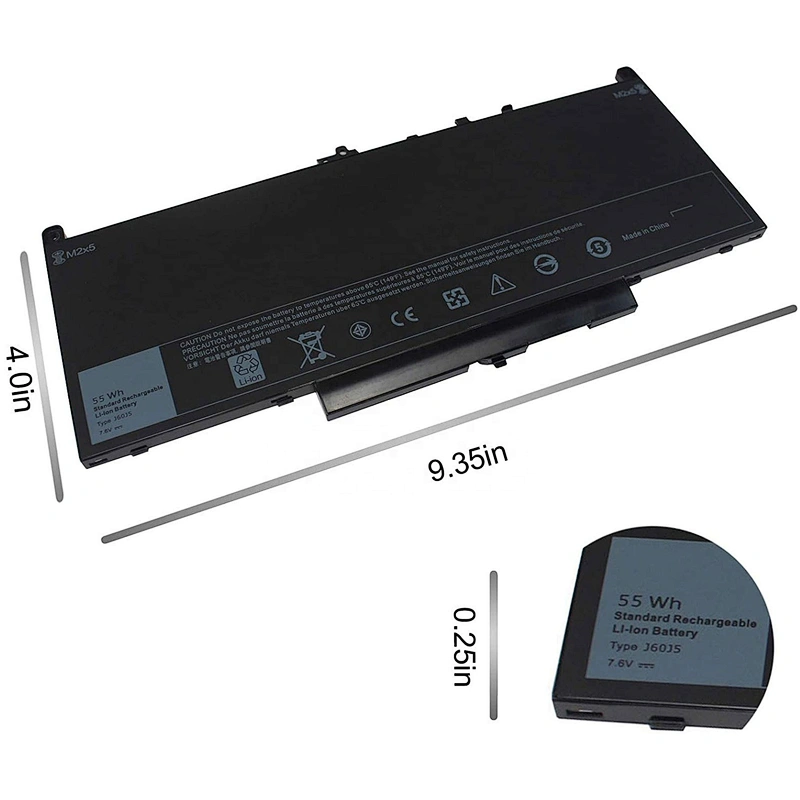 J60J5 Laptop Battery for Del Latitude E7270 E7470 E7260