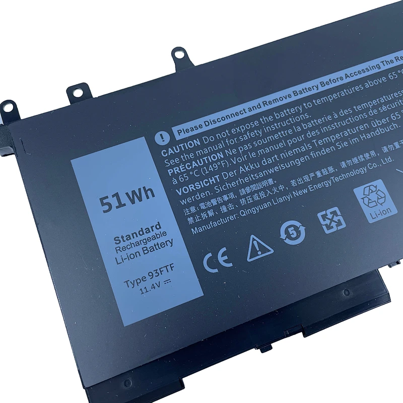 Dell 93FTF Battery for Latitude e5280 E5290 E5480