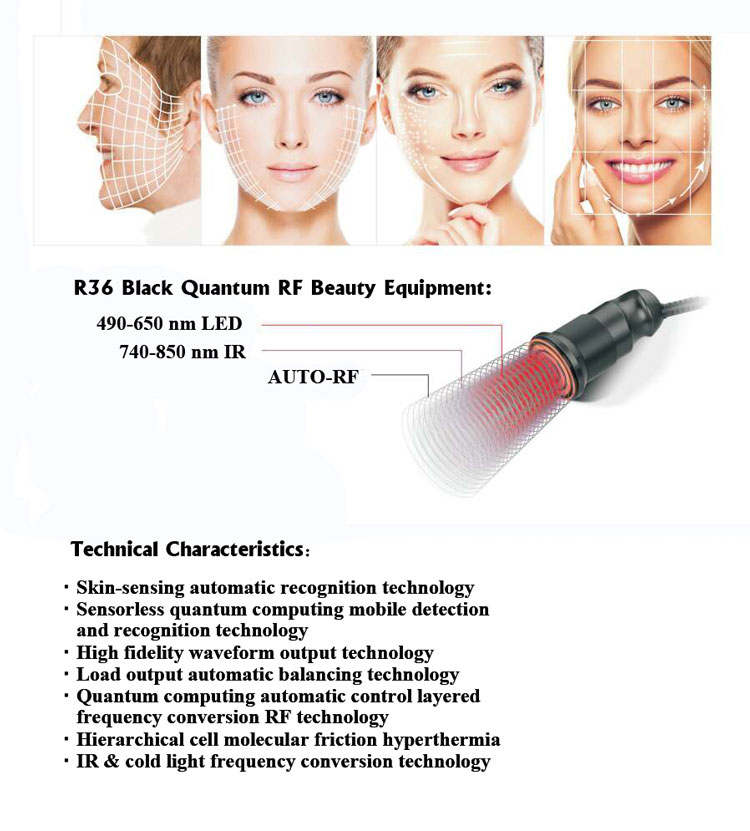 Quantum RF face lifting RF machine