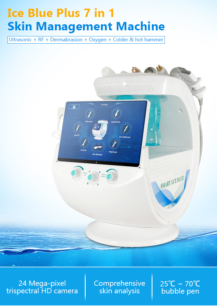 7 in 1 oxygen facial sprayer skin scrubber hydra facial