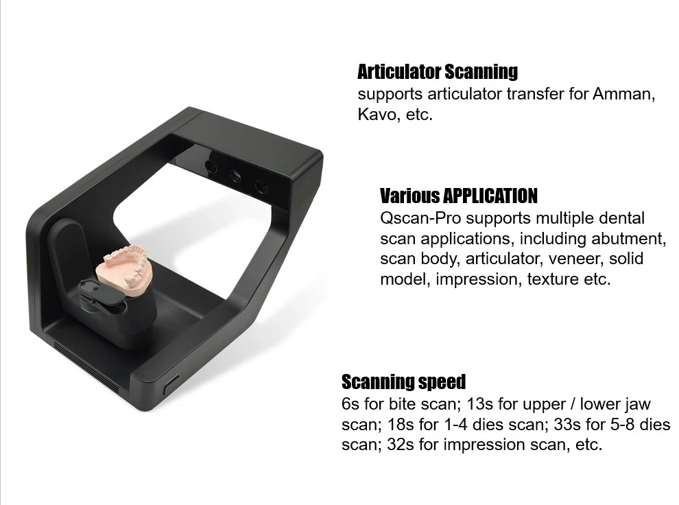 NiNGLE Dental CAD CAM Blue Light 3D Scanner With Free Exocad Software Dental Laboratory