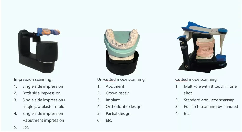 NiNGLE Dental CAD CAM Blue Light 3D Scanner With Free Exocad Software Dental Laboratory