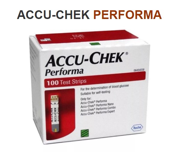 Accu-Chek Performa 100 Test Strips (1 Box x 100 Each) Blood Glucose Test Strips