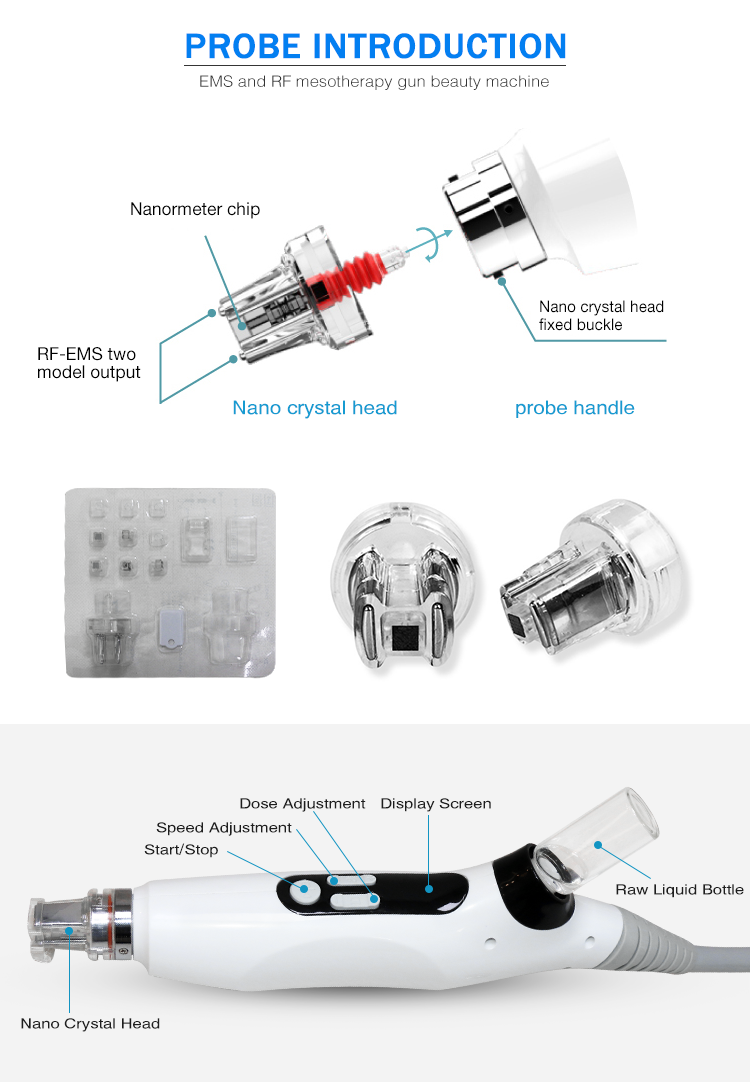 EMS RFnano Needle Gun Injector rejuvenation whitening