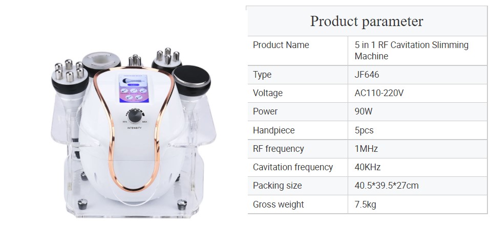 5 in 1 Cavitation machine