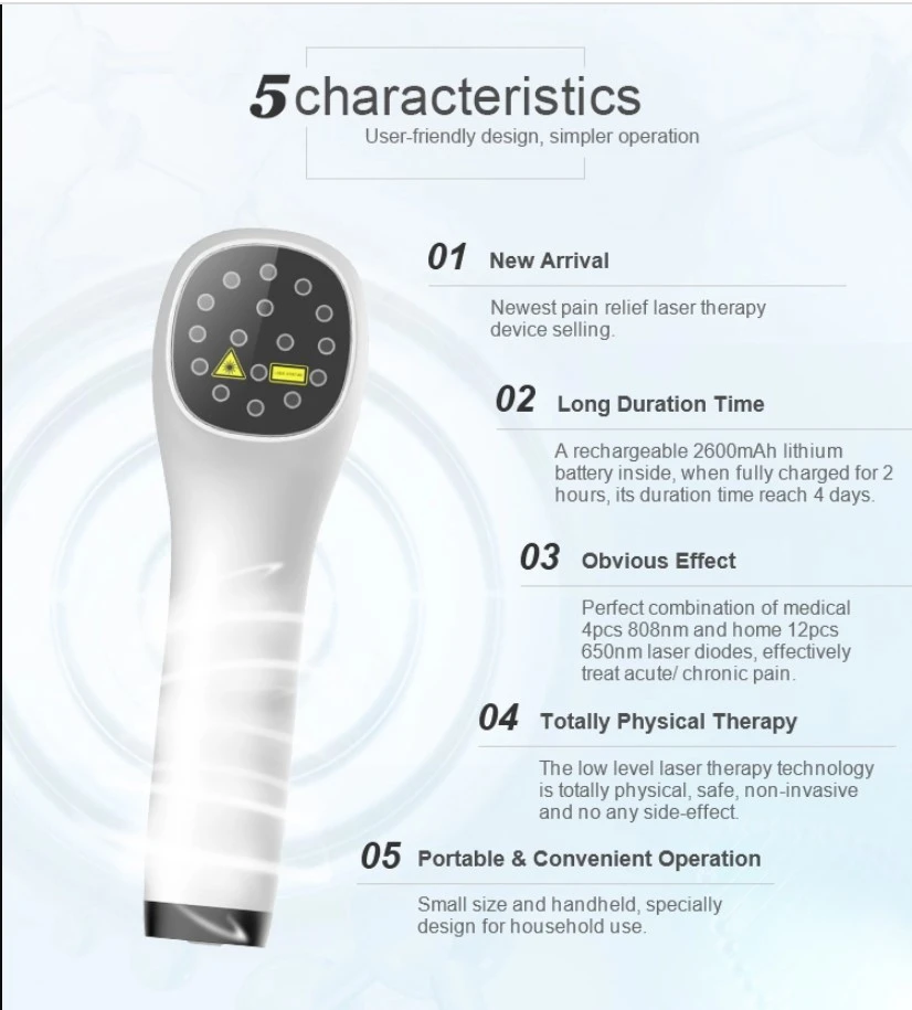Body Pain Wound Healing Cold Laser Pain Relief Device for shoulder pain relief