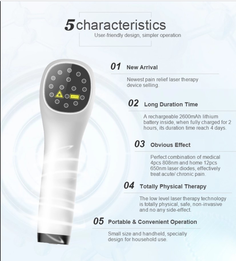 Body Pain Wound Healing Cold Laser Pain Relief Device for shoulder pain relief