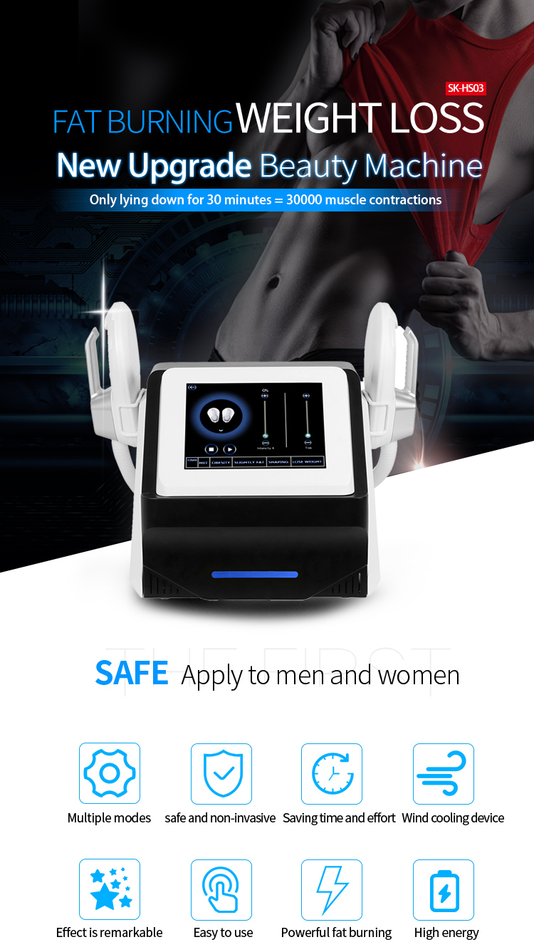 Portable HIEMT EMSculpting Muscle Stimulating Body Shaping Machine for Beauty Salone and Home Use