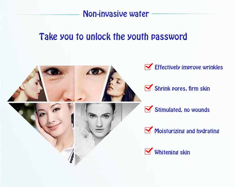 Newest Moisturizing Spray Hydrating Facial Oxygen Water Mesotherapy Injection Jet Peel Machine