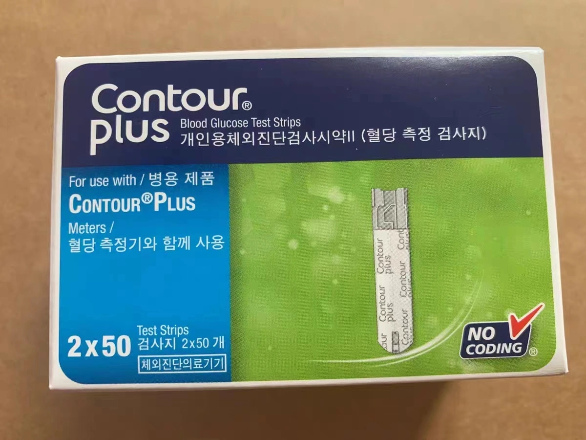 Contour Plus 100 Test Strip NO CODING Compatible With Contour plus Glucometer Meter