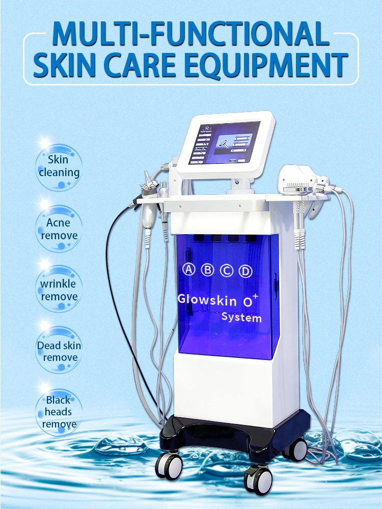 New design hydra PDT water oxygen dermabrasion facial cleaner ultrasonic RF scrubber hydro micdermabrasion beauty machine spa909