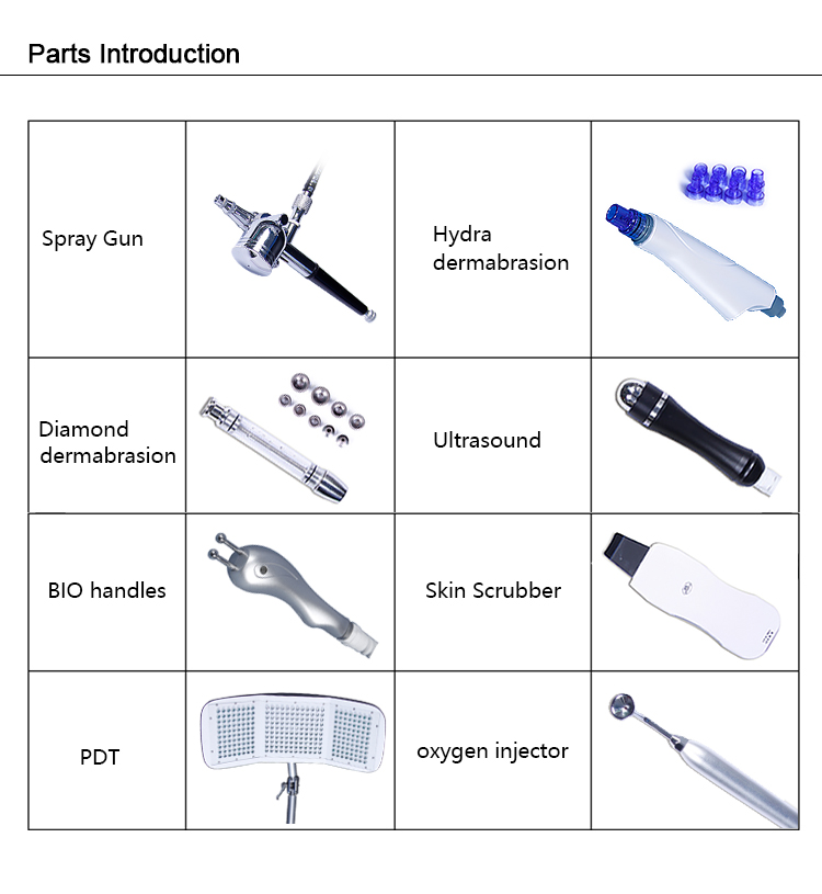 Aribaba hydra dermabrasion peeling microdermabrasion facial led lights oxygen jet hidra face hydra skin facial machine spa600