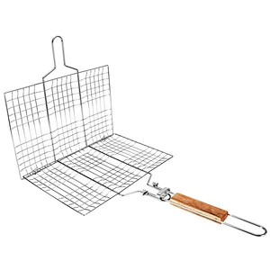 Premium Stainless Steel Fish Basket for Grilling BBQ Baskets
