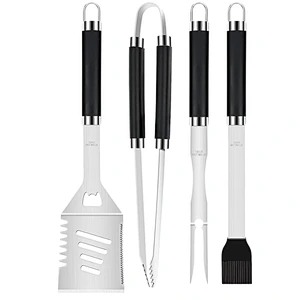 4 Piece BBQ Tool Set Stainless Steel BBQ Accessories BBQ Cooking Tools