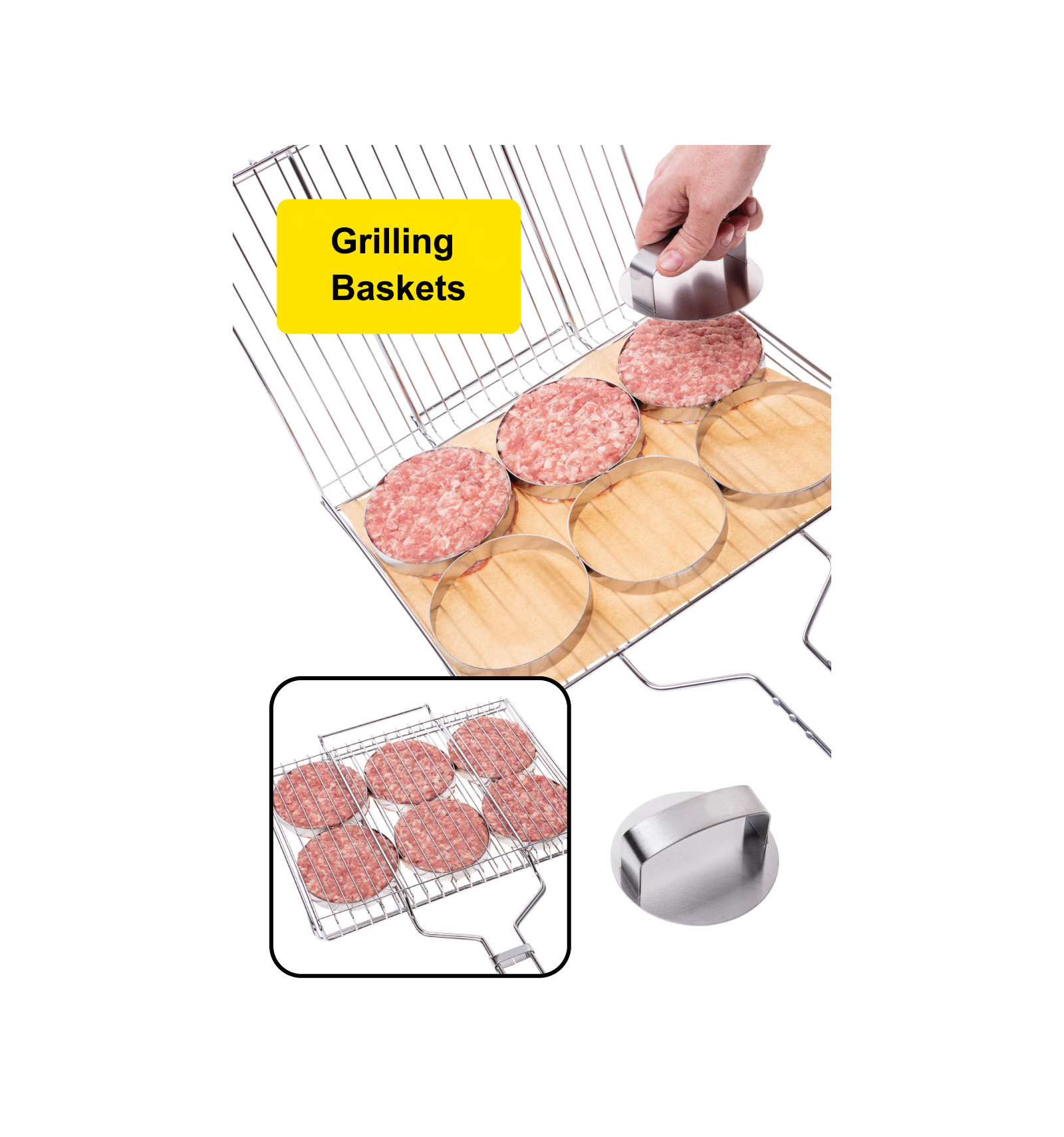 Stainless Steel BBQ Grilling Basket