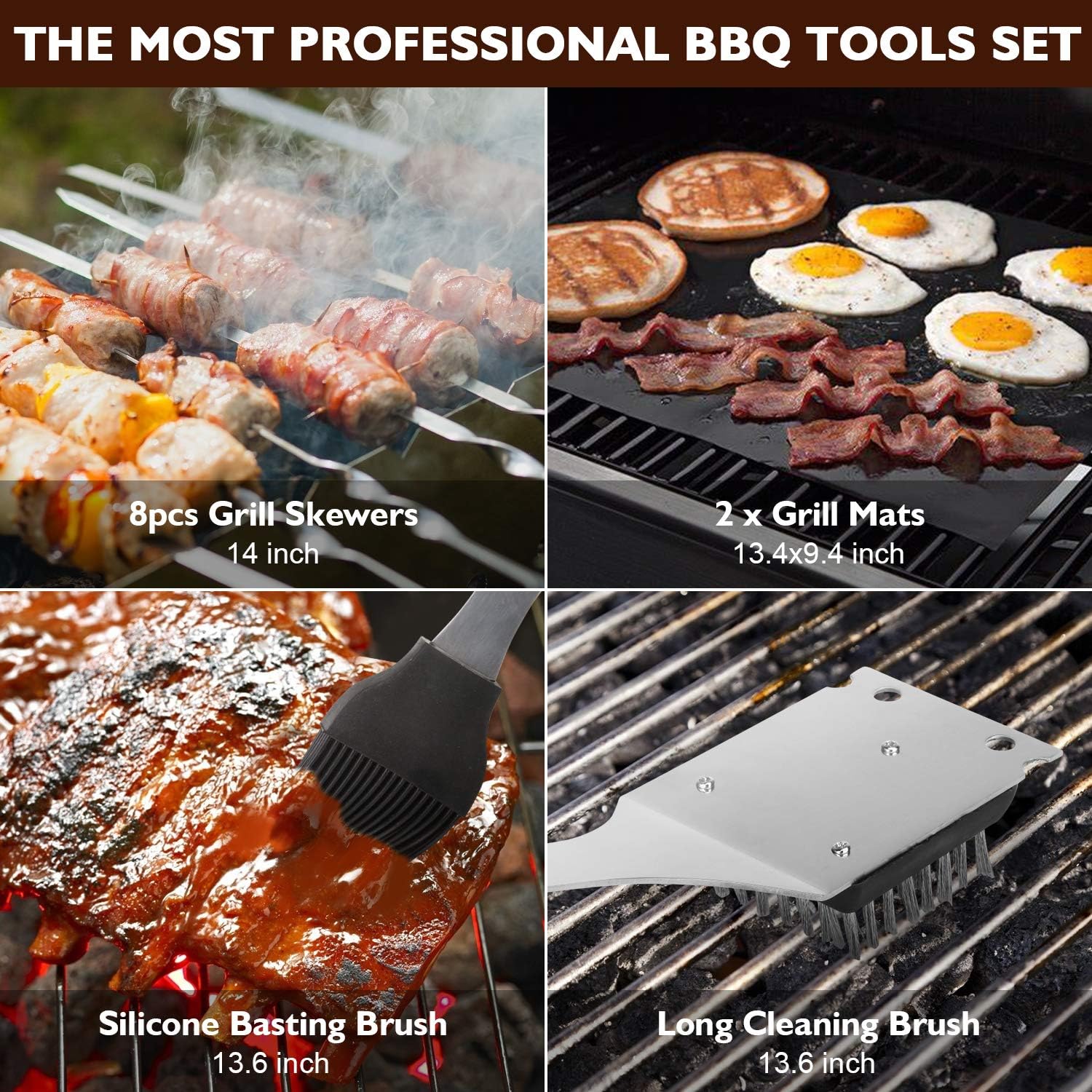 BBQ Grill Utensils Set
