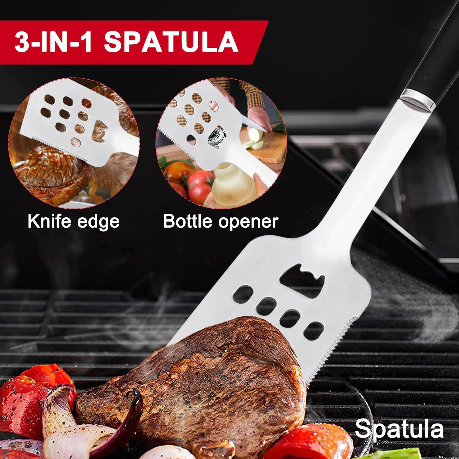 Stainless Steel BBQ Tool Set