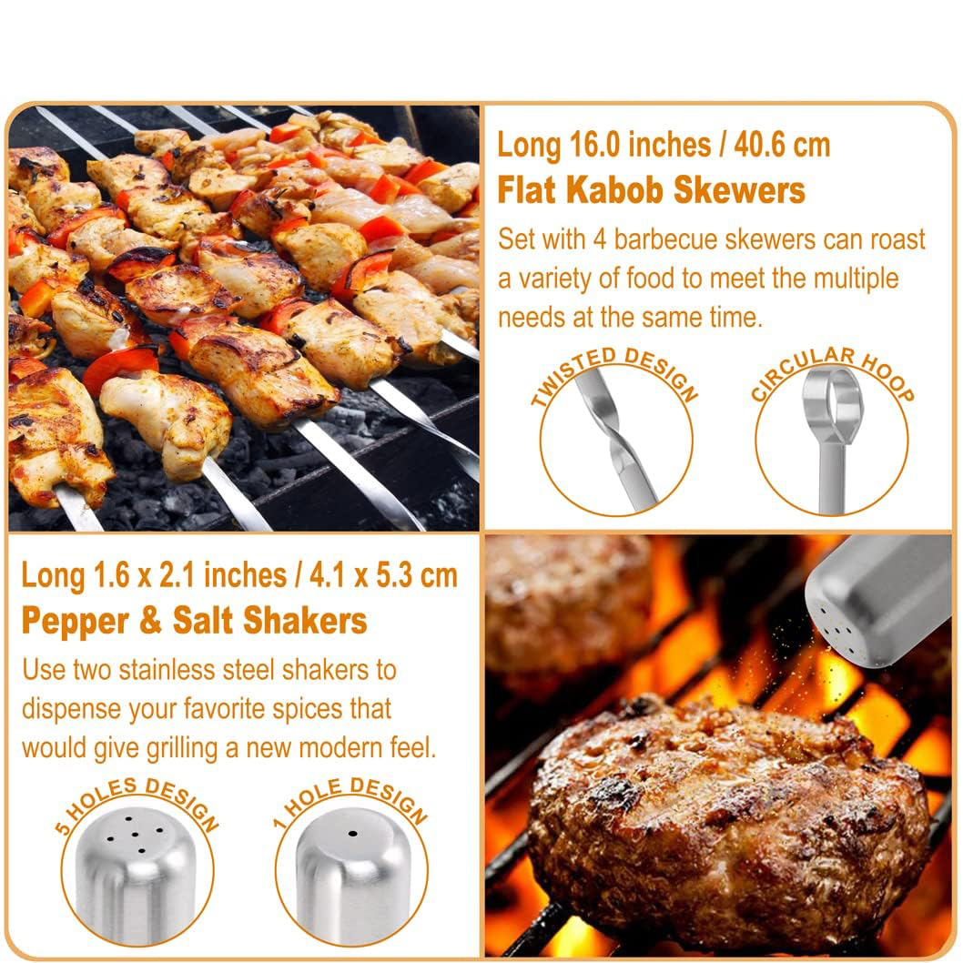 Stainless Steel Grill Utensils Set