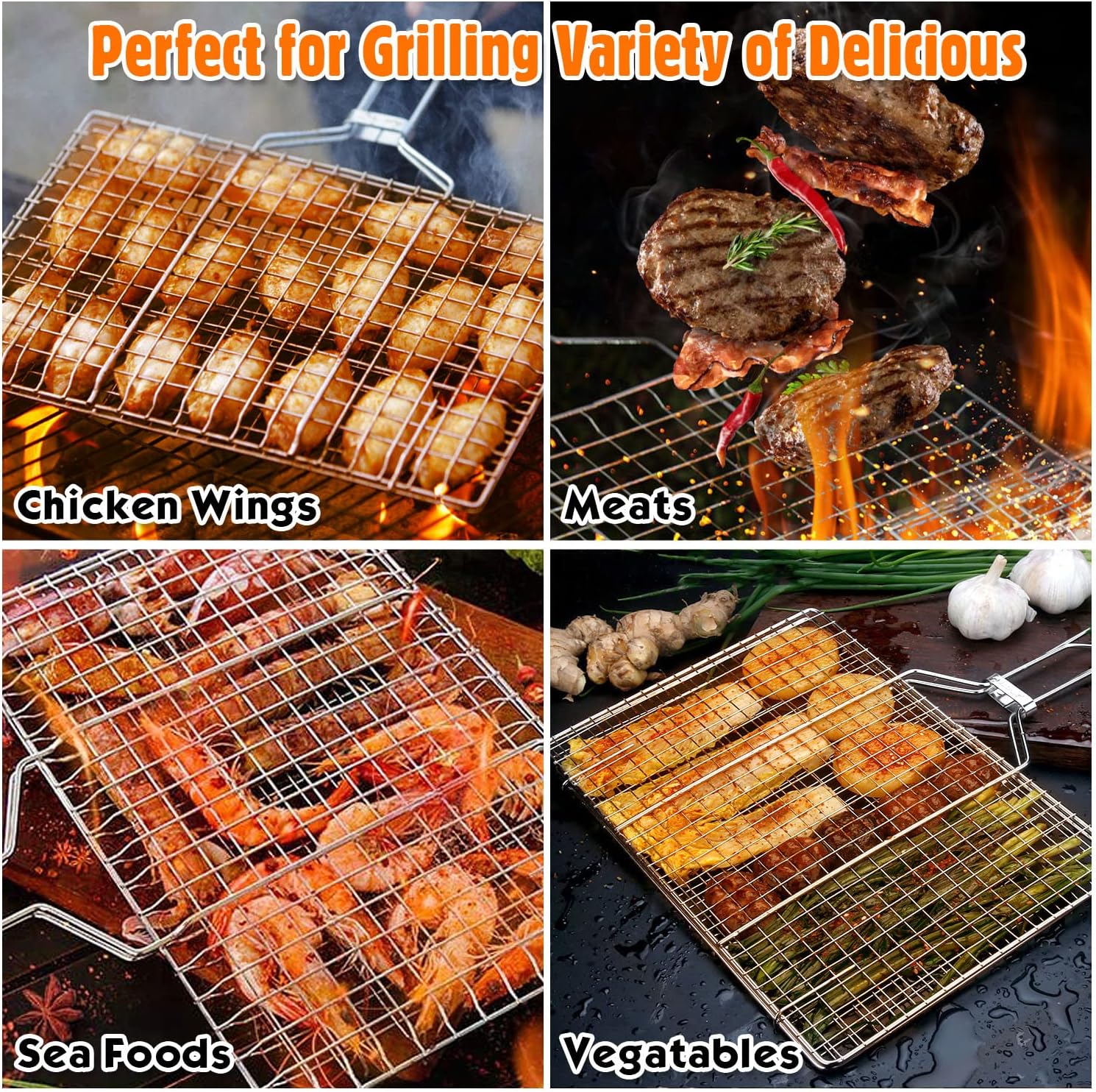 Portable BBQ Grill Basket