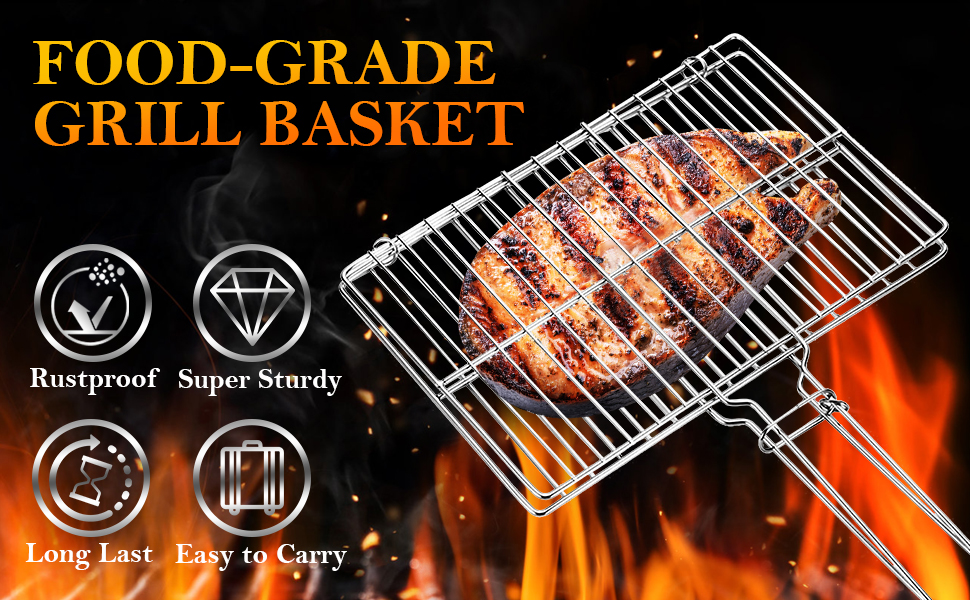 Stainless Steel Grill Basket