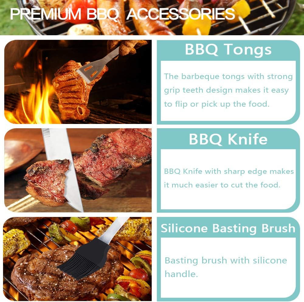 18 Piece BBQ Tool Set