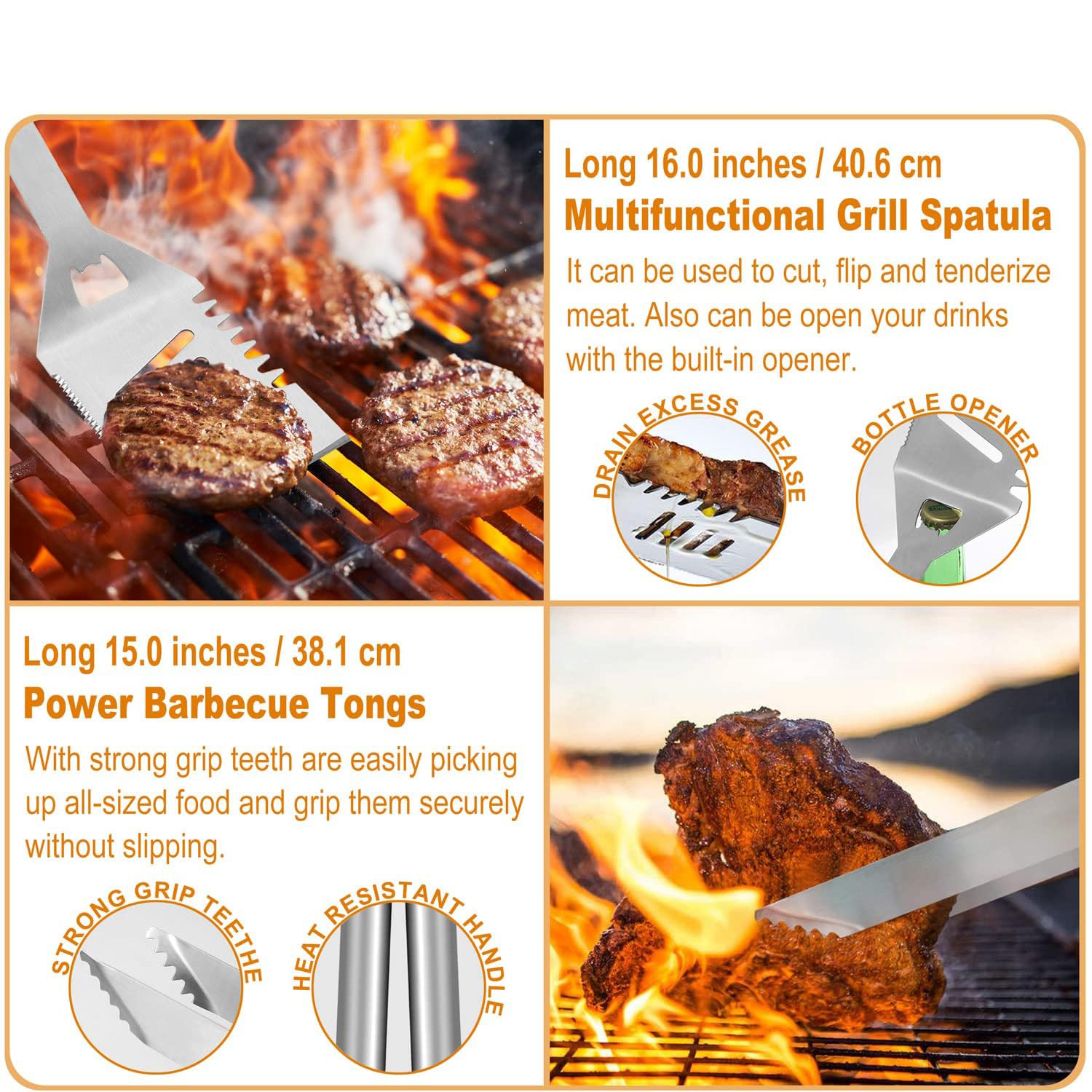 Outdoor Grill Utensils Set
