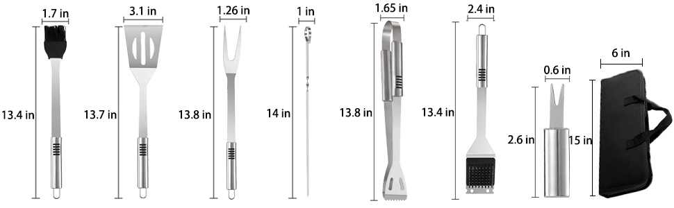 BBQ Grilling Tool Set