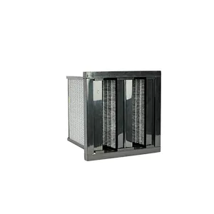 V- type Combined Pleated Activated Carbon Filter(flange/box type)