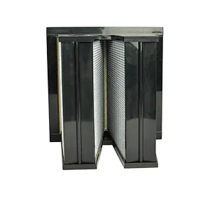 V- type Combined Pleated Activated Carbon Filter(flange/box type)