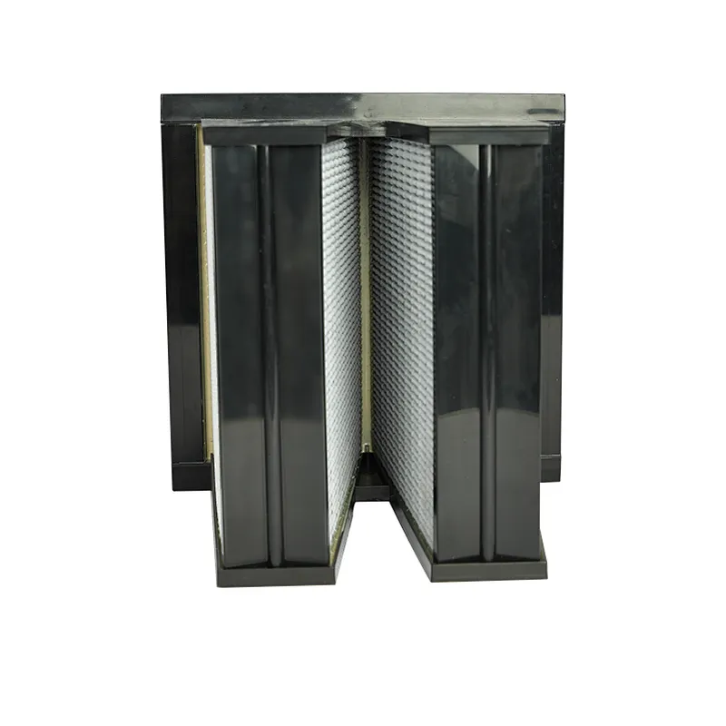 V- type Combined Pleated Activated Carbon Filter(flange/box type)