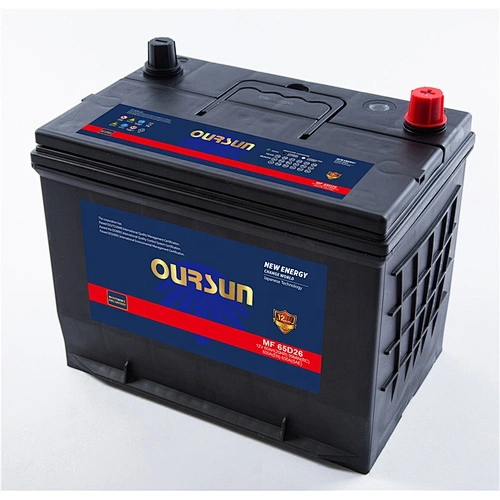 65D26 automotive battery lead-acid battery is maintenance-free MF battery China factory wholesale