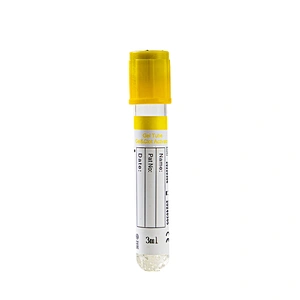 Tube de prélèvement sanguin jaune