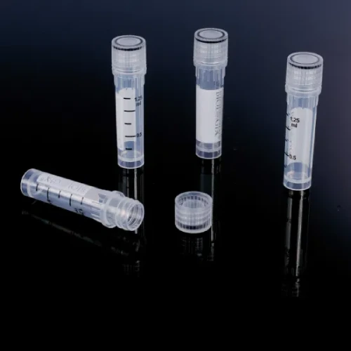 Cryovials are used to store small amounts of materials such as metal specimens or biological samples that are subjected to cryogenic treatment. These vials are designed to withstand extreme low temperatures without compromising the integrity of the samples.