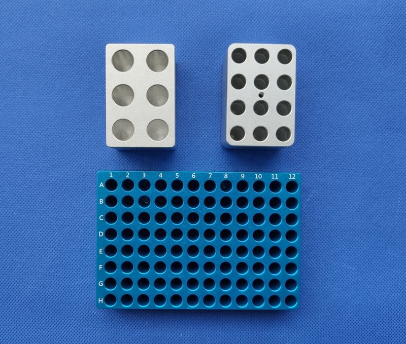 Cryo Tube & Cryogenic Vial Aluminum Rack Heating Cooling Block