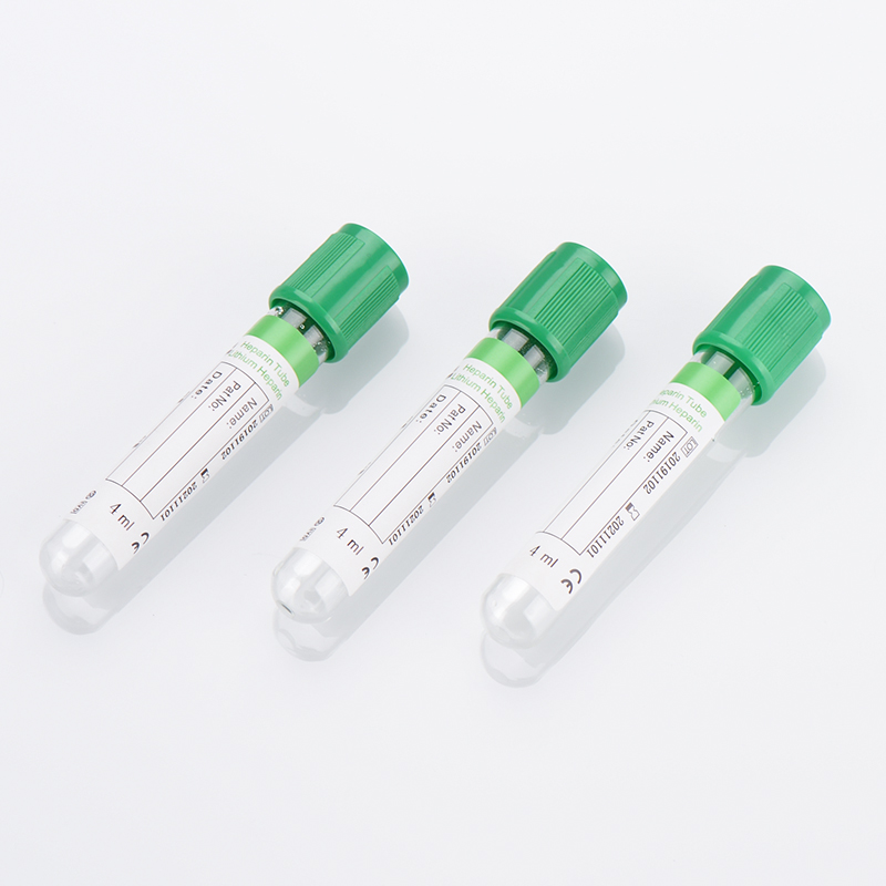 Tubo de coleta de sangue com heparina sódica