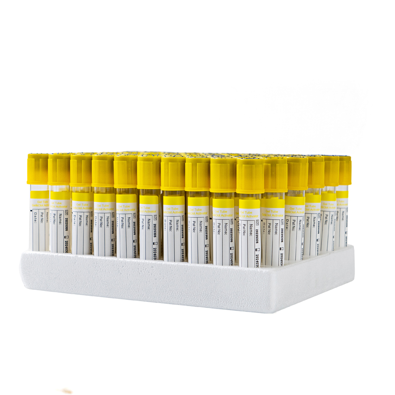 Tube de prélèvement sanguin jaune