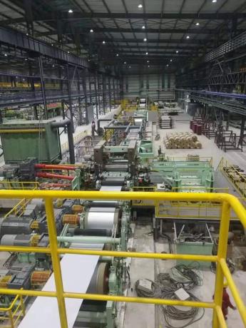 Coupled annealing pickling cold rolling line