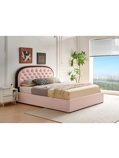 pink bed frame
