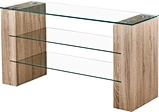 Tea Table Glass Top Coffee Table with Storage Modern Center Table MDF TV Stand Set Living Room Furniture TV Unit