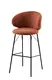 WV FURNITURE Modern Boucle Fabric Barstool Iron Legs Living Dining Room popular