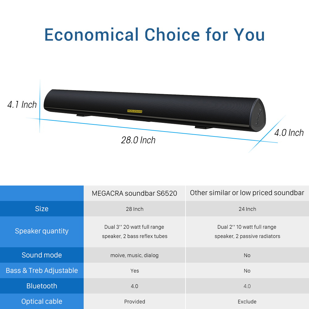 40W best tv soundbar S6520 Manufacturer