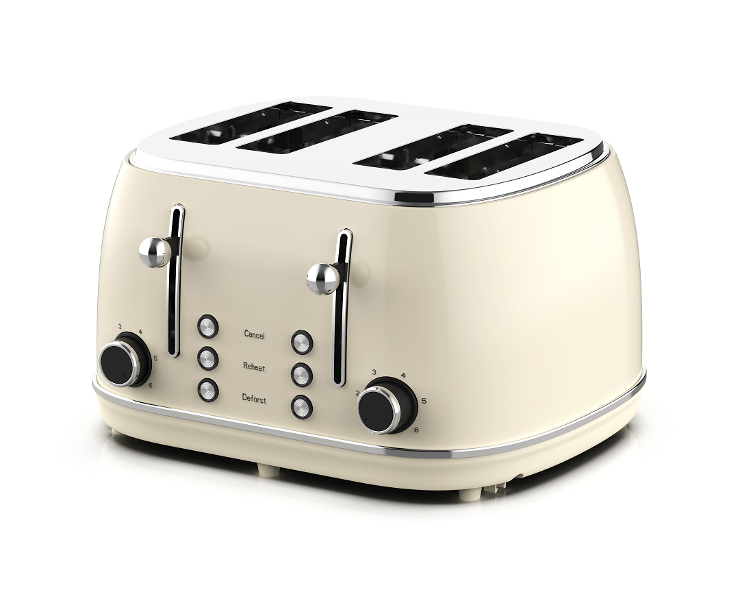 4-Slice Retro Style Toaster