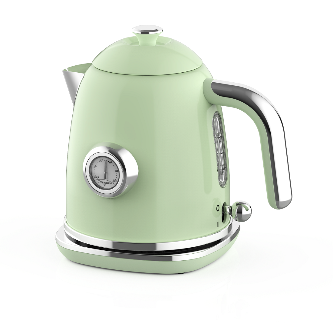 1.0L Green Jug Kettle with Thermometer