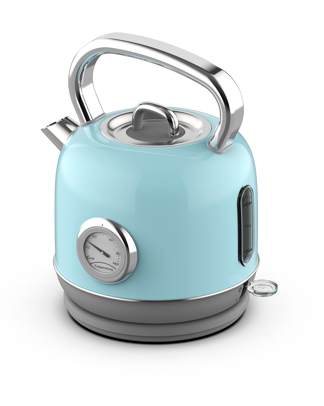 1.8L Blue Retro Kettle with Thermometer（NO.K20）