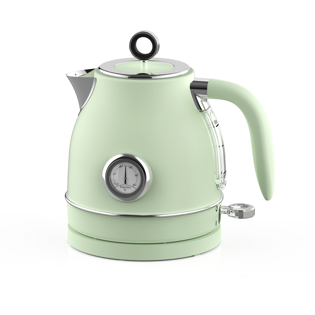 1.2L Green Jug Kettle with Thermometer(NO.K32)