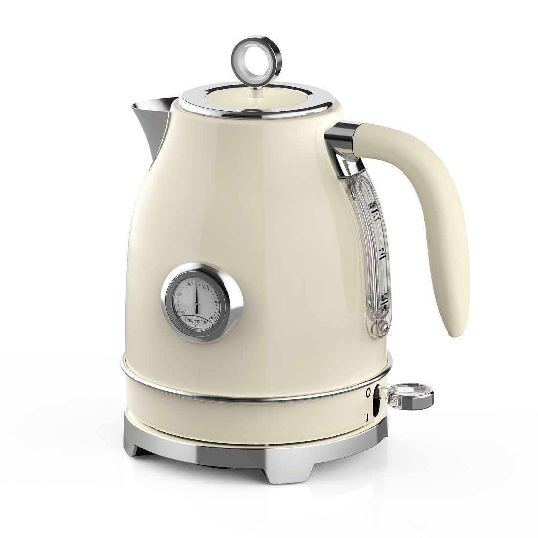 1.7L White Jug Kettle with Thermometer