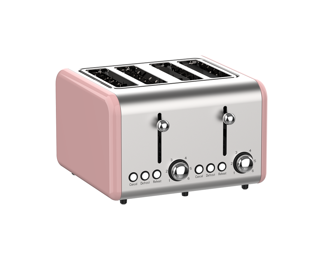 4 Slice Stainless Steel Toaster（NO.T02)